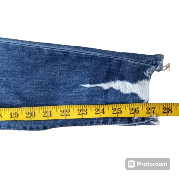 Joe's Jeans Ripped Distressed Skinny Fit Ankle Shark Bite Hem Jens Size 28 - Picture 14 of 16